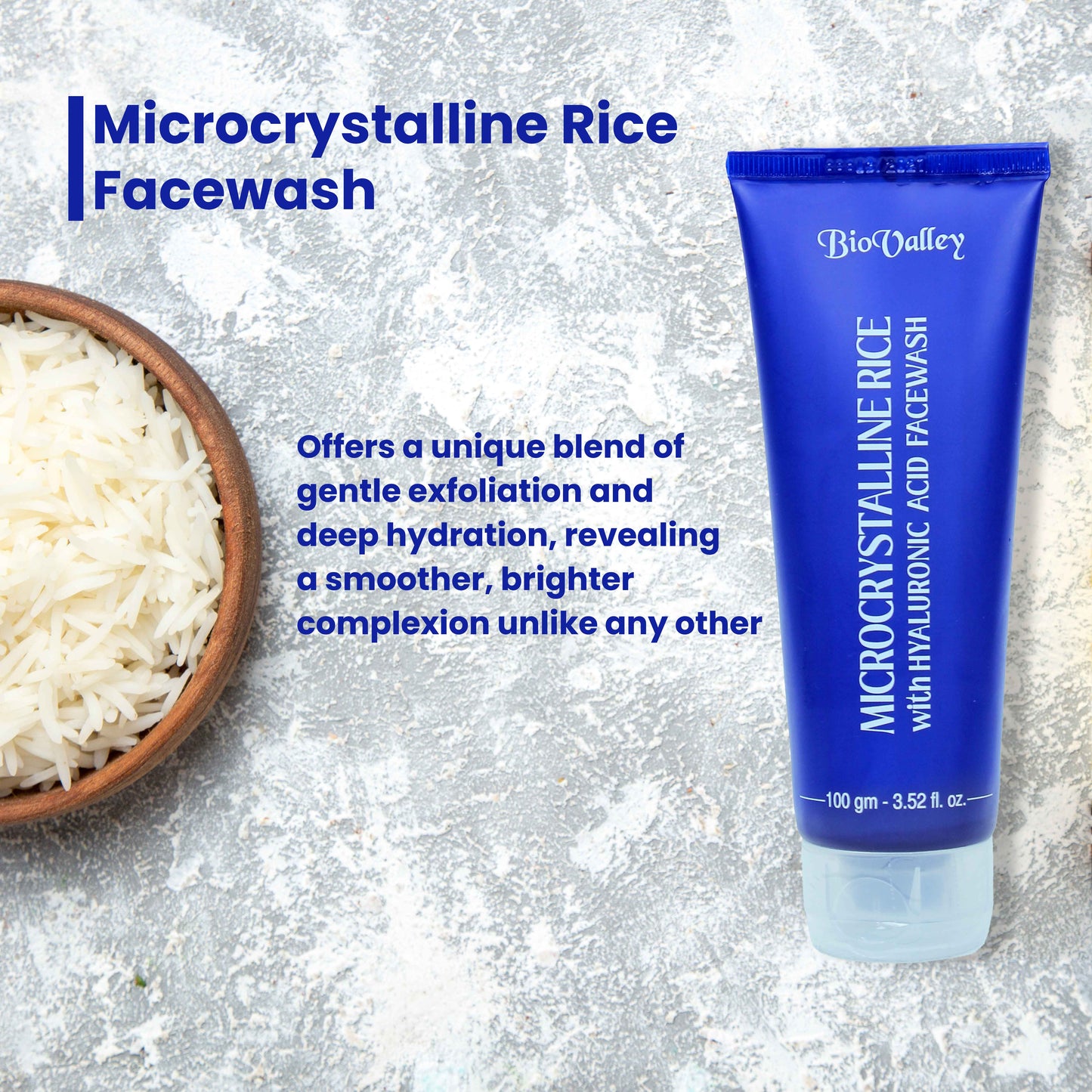 Microcrystalline Rice Facewash & Exfoliator
